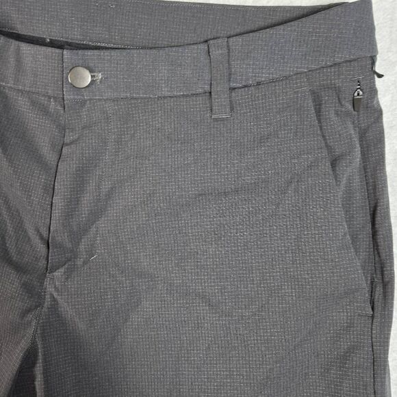 Lululemon Shorts Men 33 Black Commission WovenAir 7" Lightweight Preppy Work Gol - Picture 2 of 10